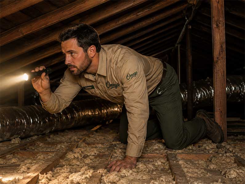 Omega Home Services Animal In Attic Inspection